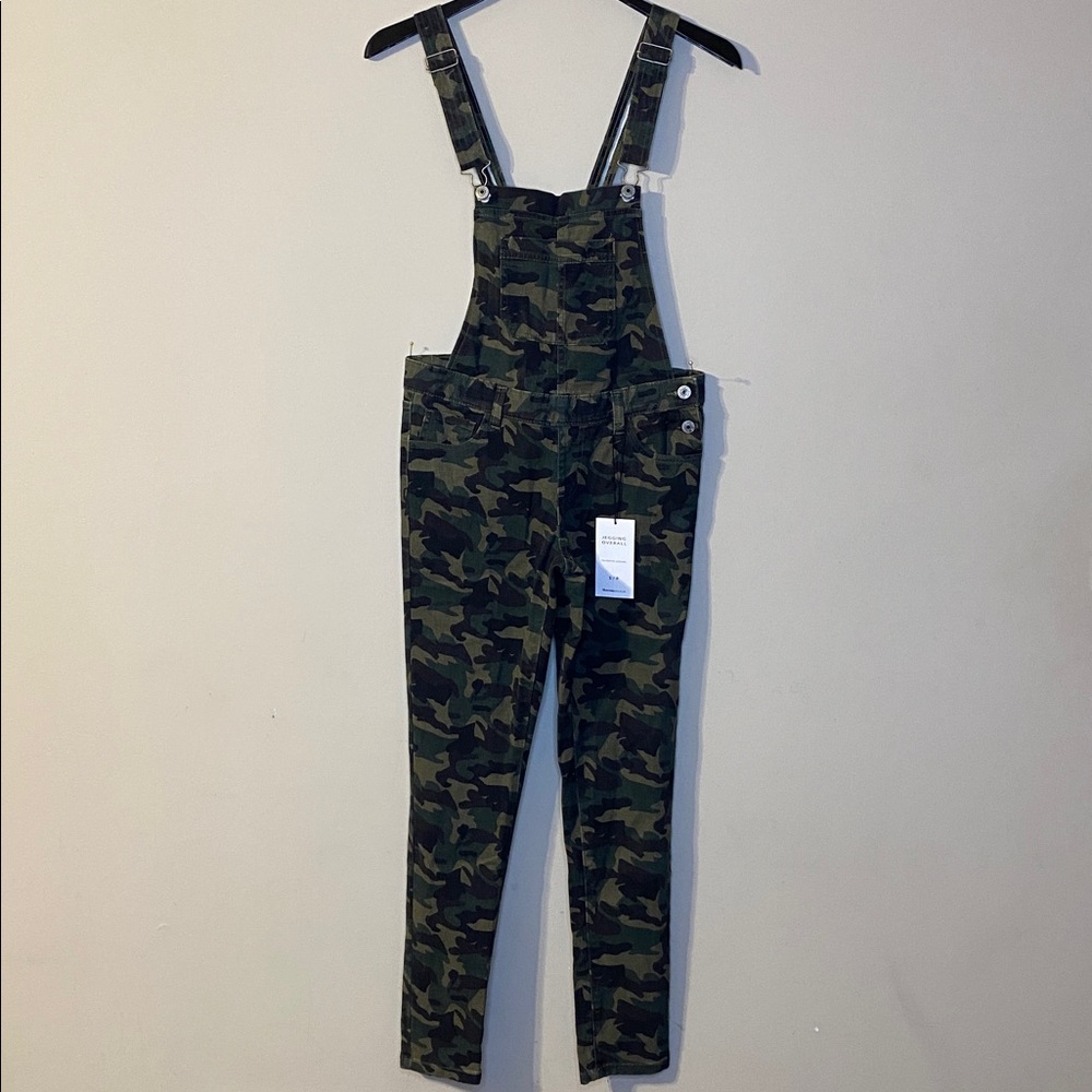 Bluenotes Green Camouflage Denim Overalls Size S/P